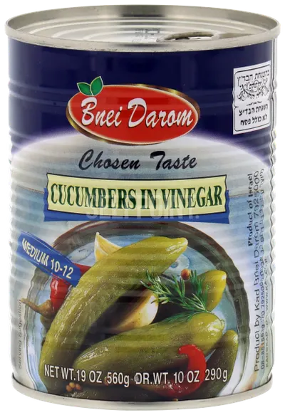 Cucumbers In Vinegar 10-12