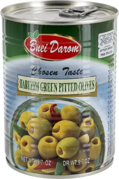 Green Pitted Olives