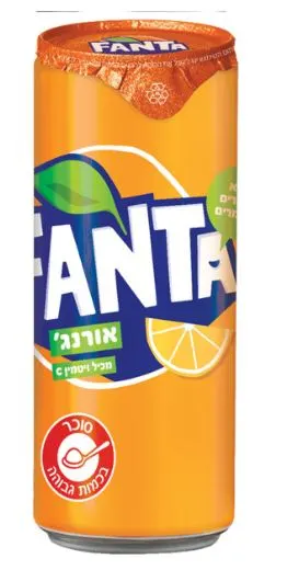 Can Single Fanta Orange Israeli