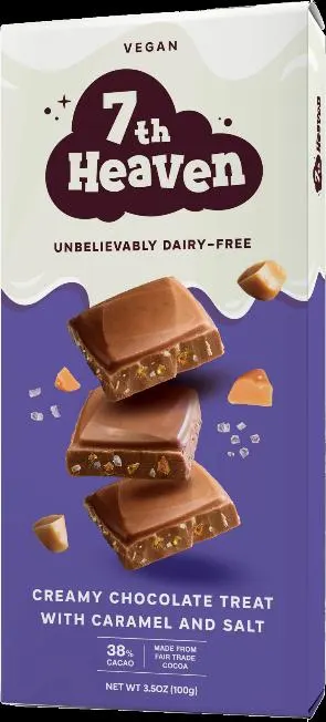 Dairy Free Creamy Chocolate Treat with Caramel & Salt