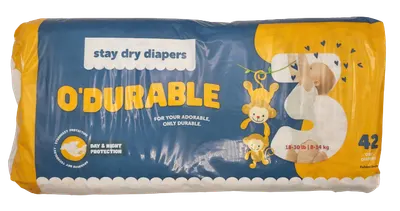 O'durable Diapers #3 42 ct