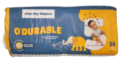 Day & Night Protection Dry Diapers 36 ct