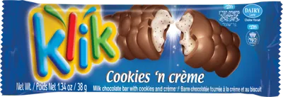 Milk Chocolate Bar with Cookies and Creme