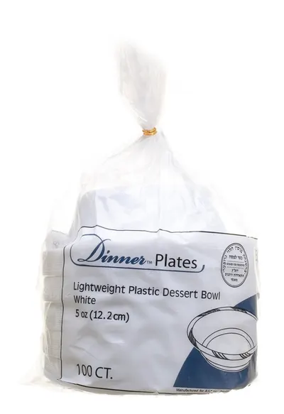 White Plastic Dessert Bowls 5oz