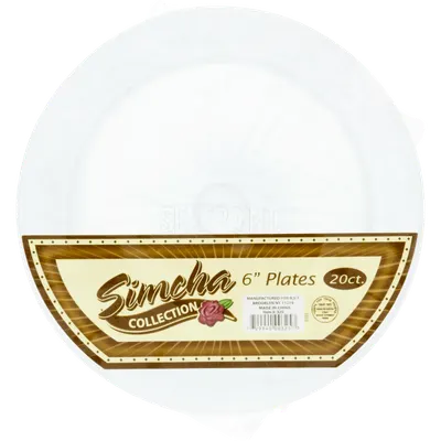 "Clear Hard Plates 6"""""