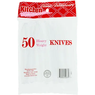 Classic Dinnerware Clear Knives 50 ct