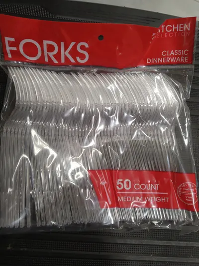 Classic Dinnerware Clear Forks 50 ct