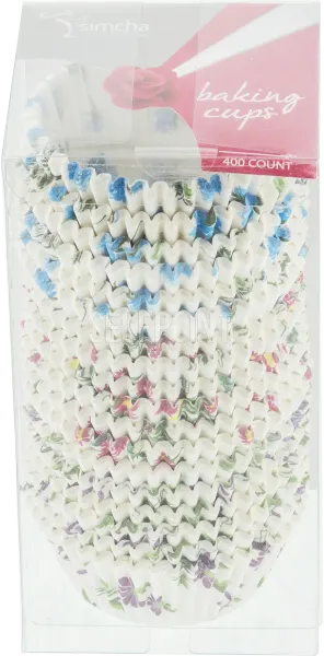 Floral Baking Cups 400 ct