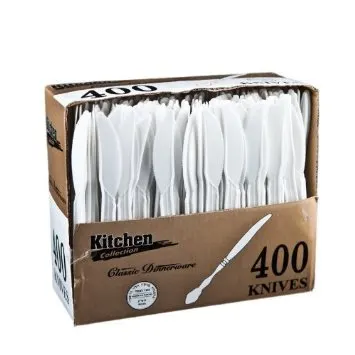 Classic Dinnerware White Knives 400 ct