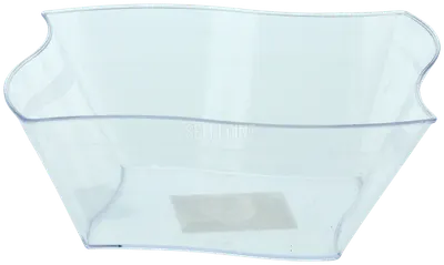 Clear Wavy Serving Bowl