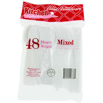 Cutlery Combo 48Ct White
