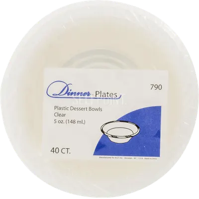 Clear Plastic Dessert Bowls  5 oz
