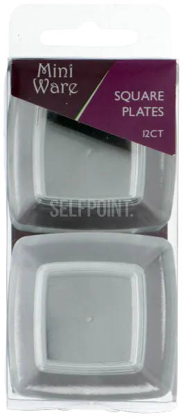 Mini Ware Clear Square plates
