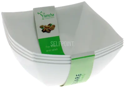 White Square Bowls 8 oz