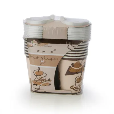 Hot Cups With Lids 12 oz