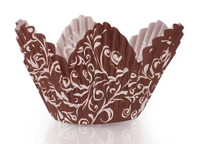 Petal Baking Cups Brown
