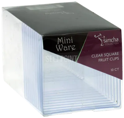 Mini Ware Clear Square Fruit Cup