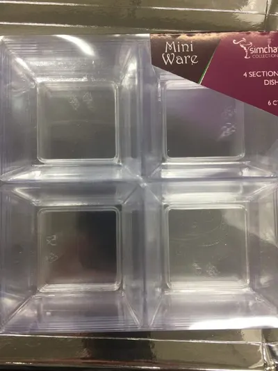 Mini Ware Clear 4 Section Dish