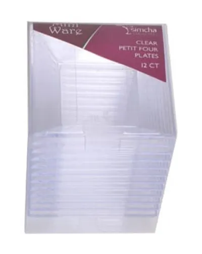 Clear Petit Four Mini Plates