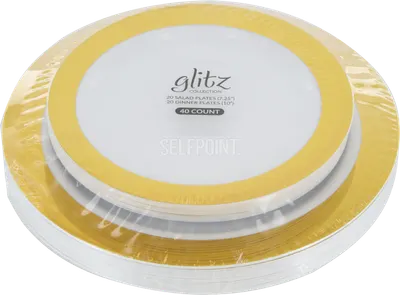 "7.25"""" Salad & 10"""" Dinner Plates 32 ct"