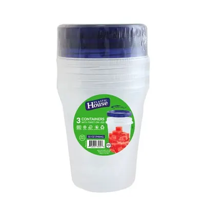 32 oz Plastic Food Containers with Lids