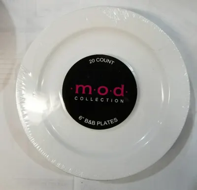 "6"""" B&B White Plates"