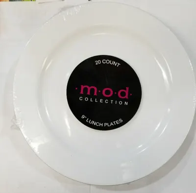 "9"""" White Lunch Plates"