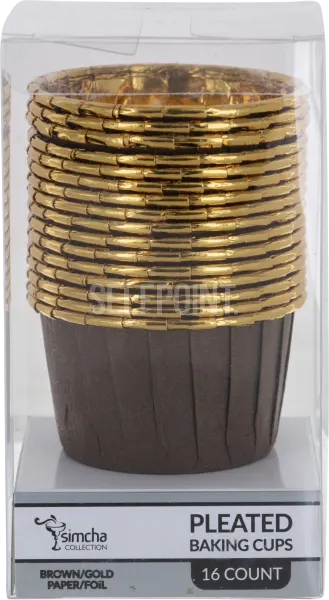 Paper/Foil Pleated Baking Cups 16 ct