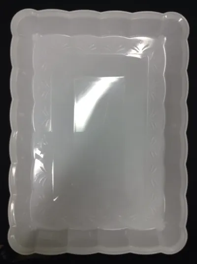"Serving Tray White 9"""" By 13"""""
