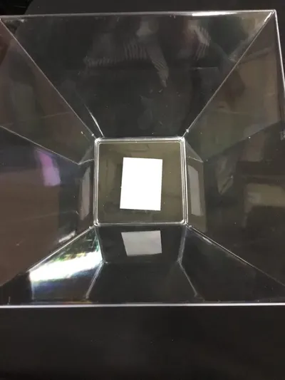 34 oz Clear Square Salad Bowl