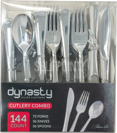 Cutlery Combo 144 Ct Silver