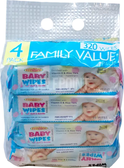 Baby Wipes Spring Breeze 4 pk