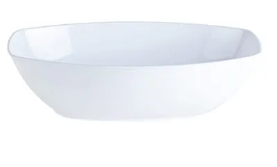72 oz White Oval Bowl