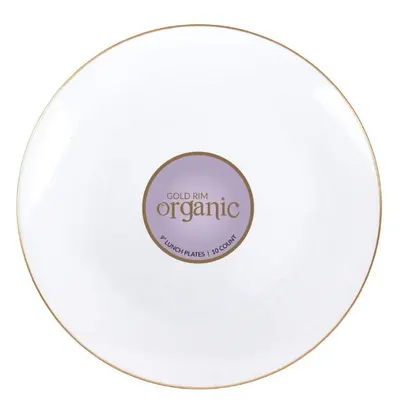 "Gold Rim 9"""" Plates"