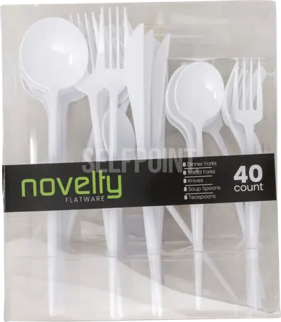 Cutlery Combo 40Ct White