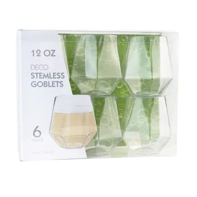 12 oz Goblets Stemless 6 ct