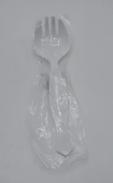 White Serving Forks