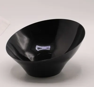 Black Medium Angled Bowls