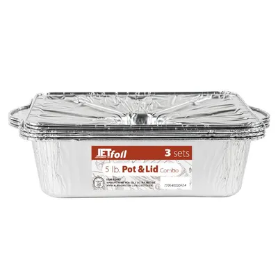 Aluminum Pots Rectangle 5 Lb