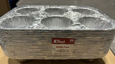 Muffin Pans 6 Cup 20Pk