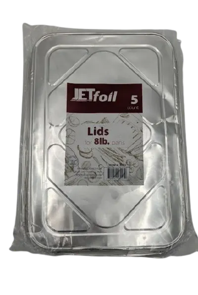 Lids For 8 lb Oblong Pans - 5 Pk