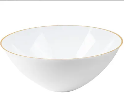 Organic Bowls 58 Oz White Gold Rim