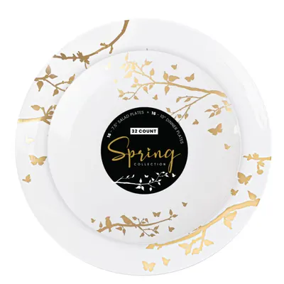 "7.5"""" Salad + 10"""" Dinner Plates 32 ct"
