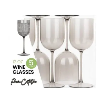 Wine Glasses Smokey Grey