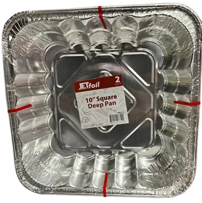 "10"""" Square Deep Pan 2 ct"