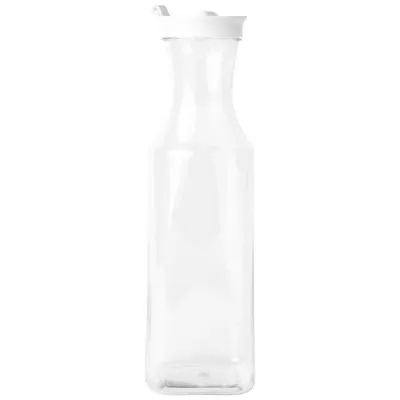 White Square Pitcher with Lid