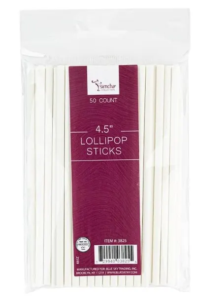 "4.5"""" Lollipop Sticks 50 ct"