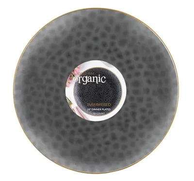 Gold Rim Organic B&B Plates 10 ct