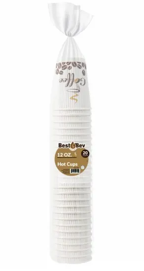 Paper Rippled Hot Cups 20 ct