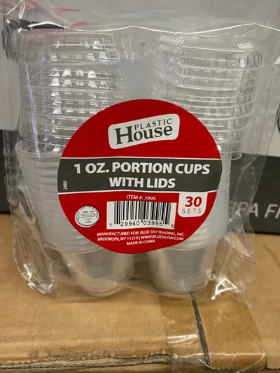 Portion Cups with Lids 30 ct